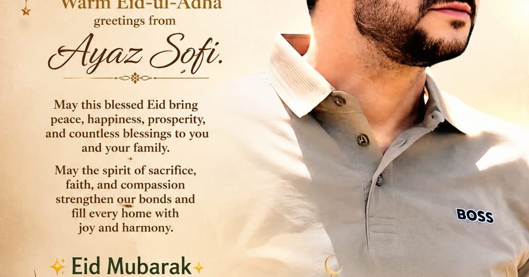 GPA President Ayaz Sofi Greets People on Eid-ul-Adha