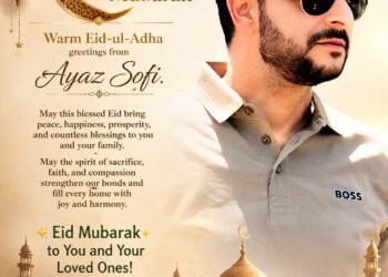 GPA President Ayaz Sofi Greets People on Eid-ul-Adha