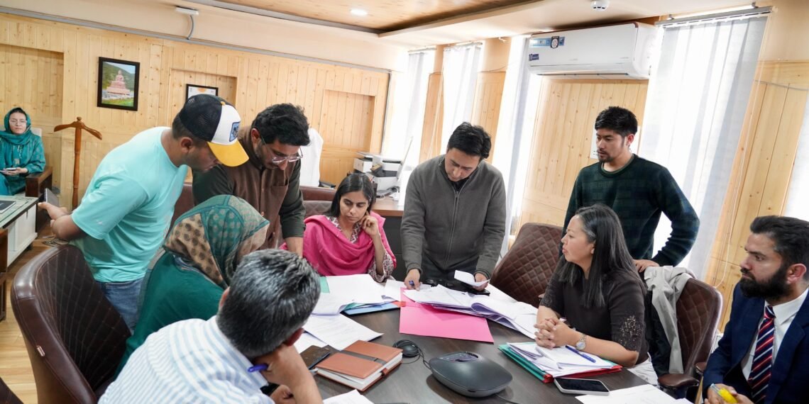 Administrative Secretary reviews Welfare Programmes, Poshan Bhi Padhai Bhi Training Preparations, and Scholarship Verification Measures in Ladakh