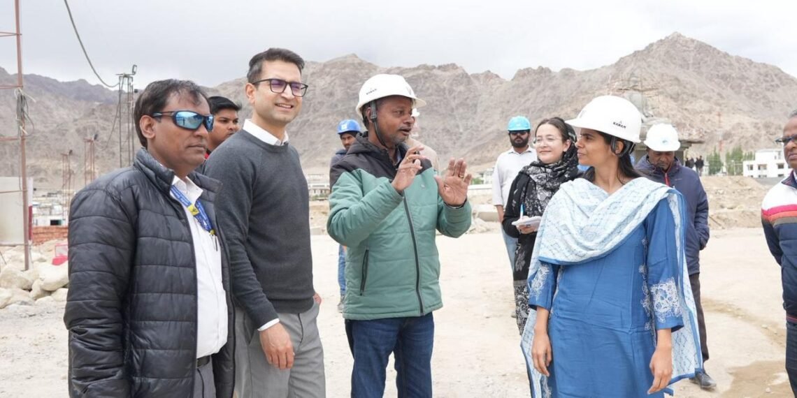 Administrative Secretary Civil Aviation visits New Terminal Building at Kushok Bakula Rinpoche Airport, Reviews Progress of Ongoing Works