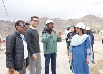 Administrative Secretary Civil Aviation visits New Terminal Building at Kushok Bakula Rinpoche Airport, Reviews Progress of Ongoing Works