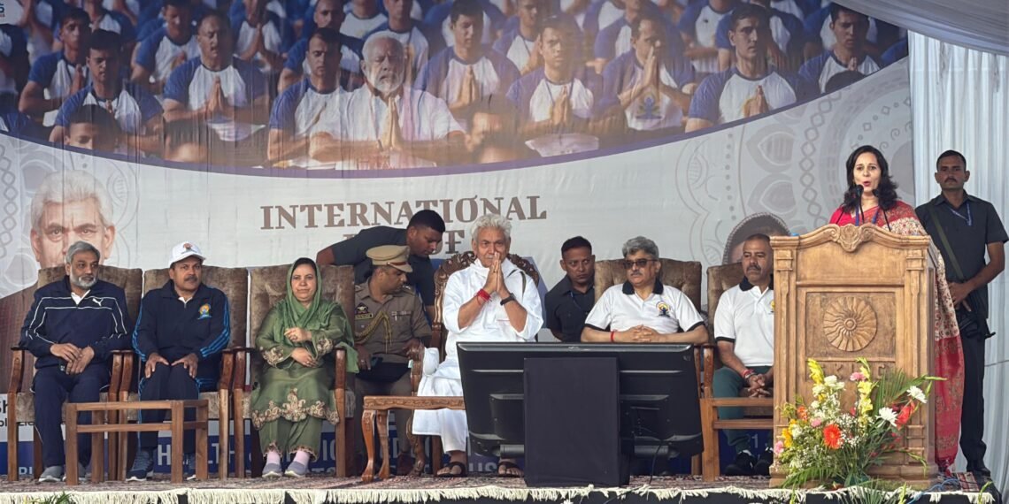 Yoga Has Become a Global Health Movement Inspired by India: LG Manoj Sinha on International Yoga Day