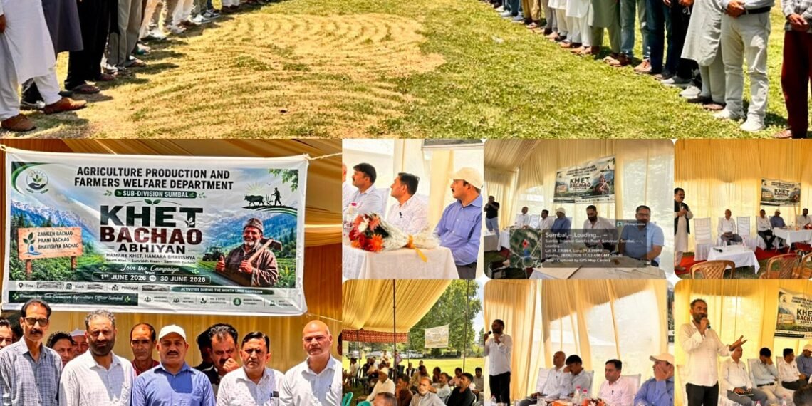 Agriculture Department Bandipora organizes Farmers’ Awareness Programme under Khet Bachao Abhiyan