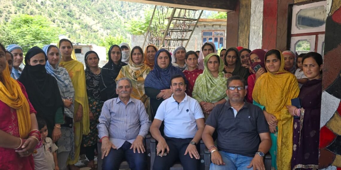 CAO Ramban and KVK scientist visit mushroom cultivation training programme at Maitra