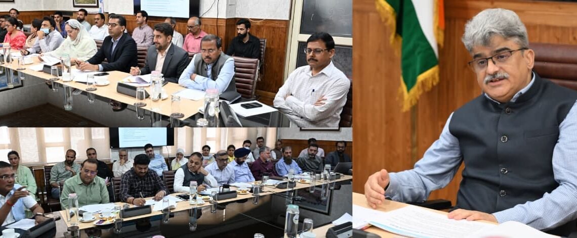 Chief Secretary directs rationalization of departmental cadres and timely conduct of DPCs