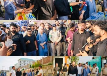 DC Bandipora joins 12th Muharram Procession at Sumbal
