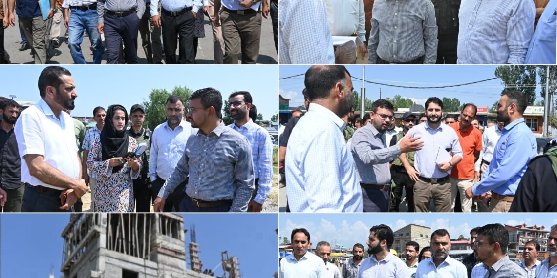 DC Kulgam conducts inspection of Urban Development, Civic Infrastructure Projects in district