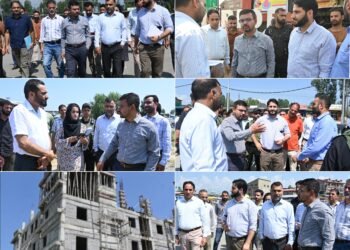 DC Kulgam conducts inspection of Urban Development, Civic Infrastructure Projects in district