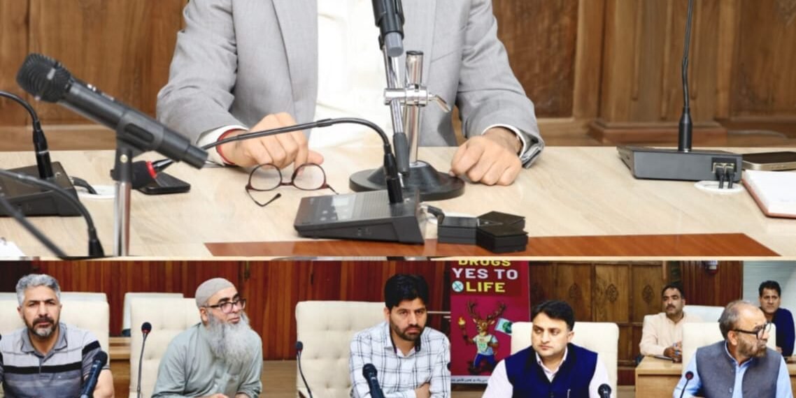 DC Srinagar reviews Block-wise status of development of playfields in every Panchayat