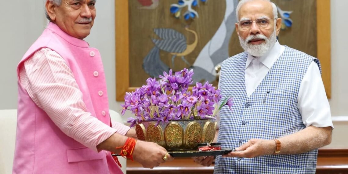 LG Manoj Sinha Congratulates PM Narendra Modi on Historic Milestone