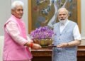 LG Manoj Sinha Congratulates PM Narendra Modi on Historic Milestone