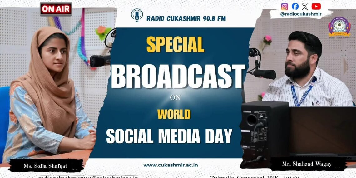 Radio CUKashmir 90.8 FM Observes ‘World Social Media Day’