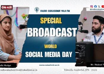 Radio CUKashmir 90.8 FM Observes ‘World Social Media Day’
