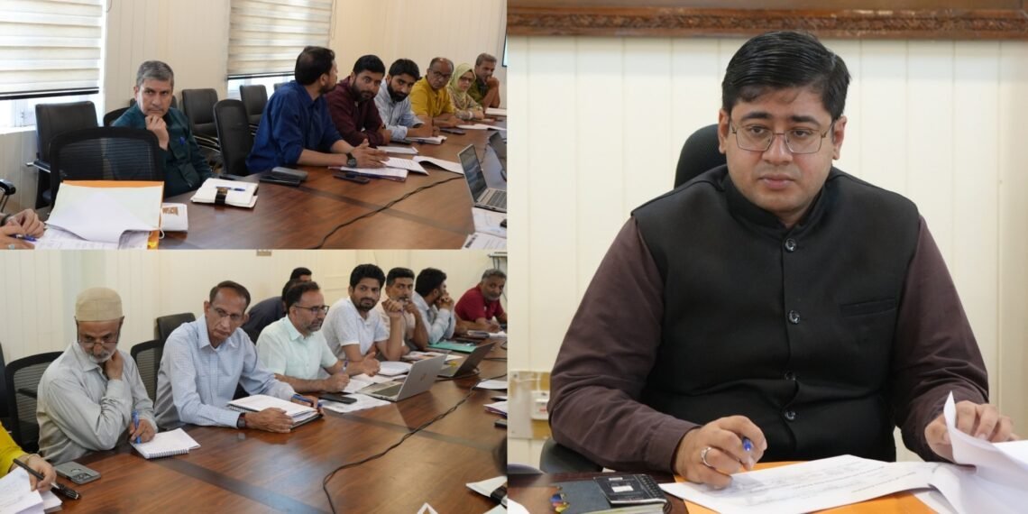 DC Ganderbal reviews progress under JJM, SBM(G); stresses timely completion of Water Supply Schemes