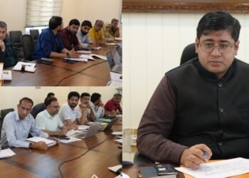 DC Ganderbal reviews progress under JJM, SBM(G); stresses timely completion of Water Supply Schemes