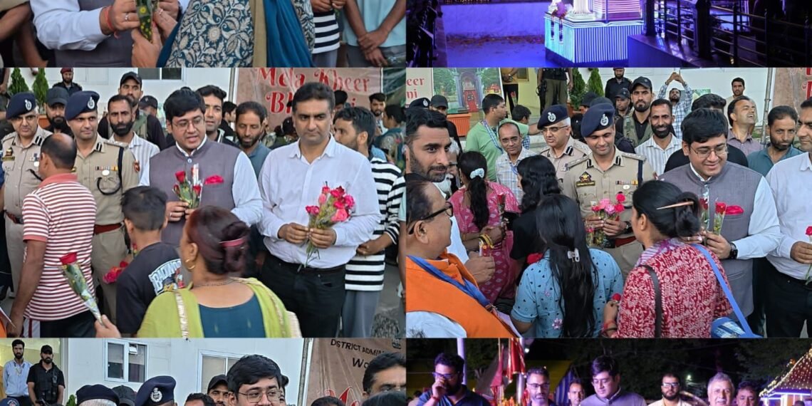 DC Ganderbal accords warm welcome to devotees for Mata Kheer Bhawani Mela.