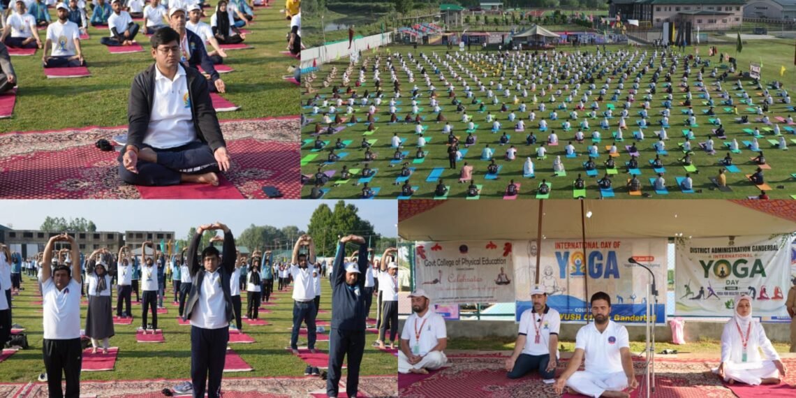 International Day of Yoga celebrated in District Ganderbal with great zeal & enthusiasm