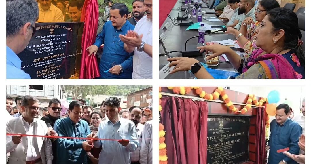 Javid Dar visits Ramban, reviews development works; e-inaugurates projects