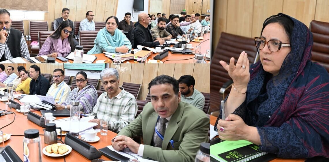 Sakeena Itoo reviews performance, functioning  of J&K Medical Supplies Corporation Limited