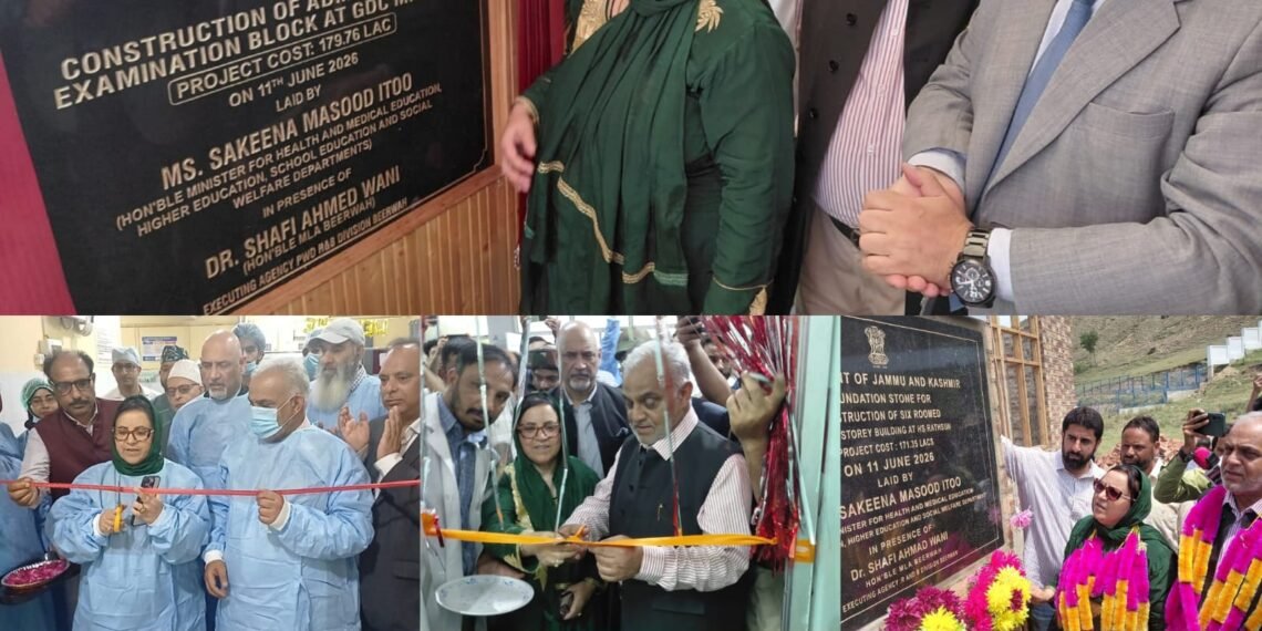 Sakeena Itoo boosts healthcare, education infrastructure in Beerwah Constituency