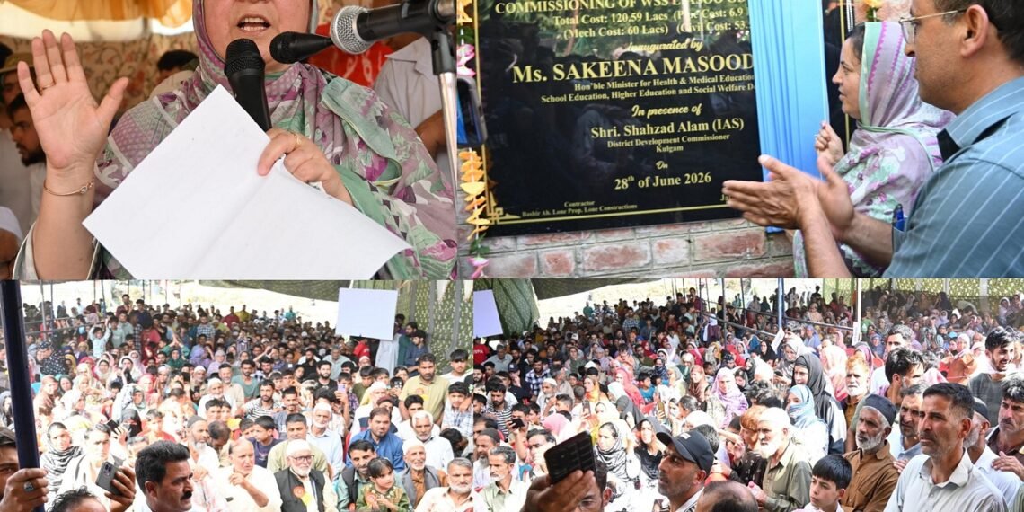 Sakeena Itoo convenes public outreach camp at Laisoo; assesses public grievances, development needs