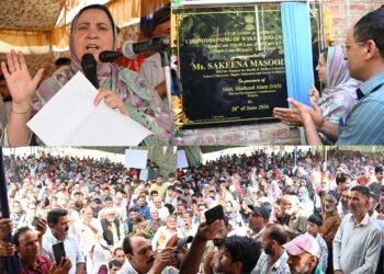 Sakeena Itoo convenes public outreach camp at Laisoo; assesses public grievances, development needs