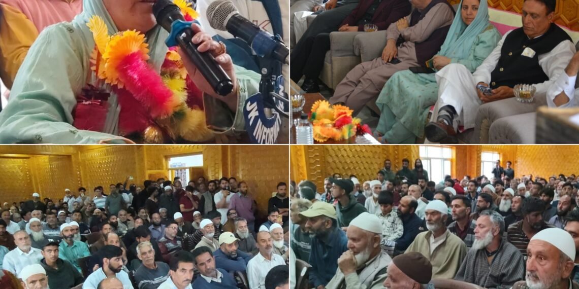 Sakeena Itoo holds public outreach camp at Yaripora ; reviews Muharram arrangements at Shahoo