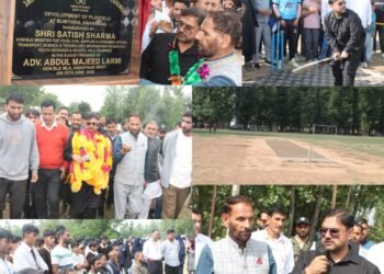 Satish Sharma reviews sports facilities across Anantnag; announces major infrastructure upgrades