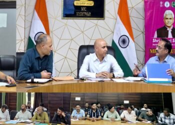 DC Kishtwar reviews progress of Jal Jeevan Mission schemes, directs early completion