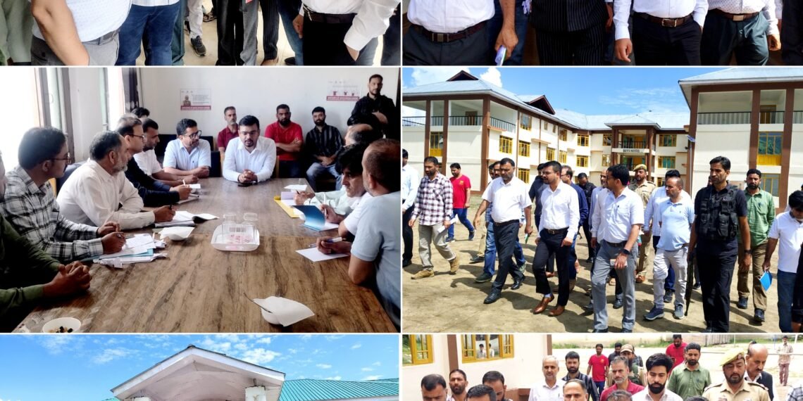 DC Kulgam visits Eklavya Model Residential School; Reviews developmental works
