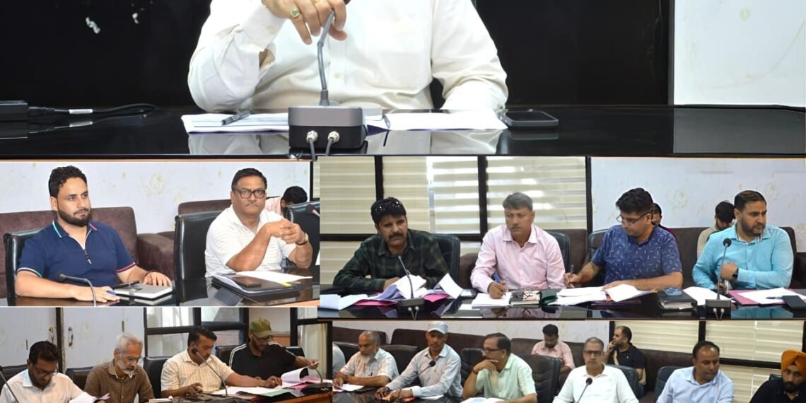 DC Poonch reviews progress of CAPEX Budget works; stresses timely tendering and expedited execution