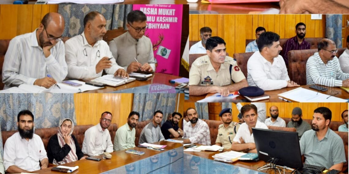 DC Pulwama chairs NCORD meeting, reviews Anti-Drug Campaign