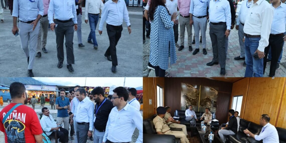 DC Ramban reviews SANJY-2026 arrangements at Lamber Yatra Camp, Yatri Niwas Chanderkote