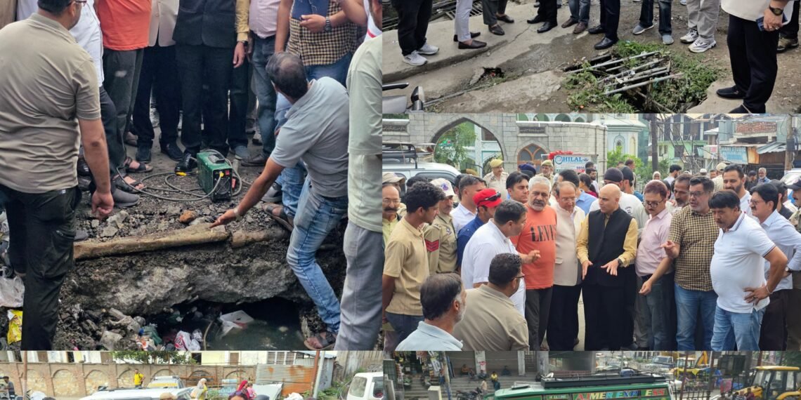 DC conducts extensive inspection of Kishtwar town; Reviews sanitation, drainage and developmental works