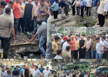 DC conducts extensive inspection of Kishtwar town; Reviews sanitation, drainage and developmental works