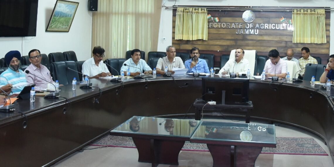 Director Agriculture Jammu reviews physical and financial progress of development projects in Rajouri and Poonch