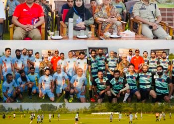 District Admin Bandipora defeats Legends FC in exhibition match of “Break the Chain Football Tournament”