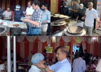 Food Safety Team inspects Langars at Nunwan Base Camp to ensure safe food for SANJY-2026 Pilgrims