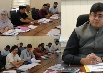 DC Ganderbal reviews Implementation of HADP, JKCIP Also chairs DLC meeting, approves 162 cases