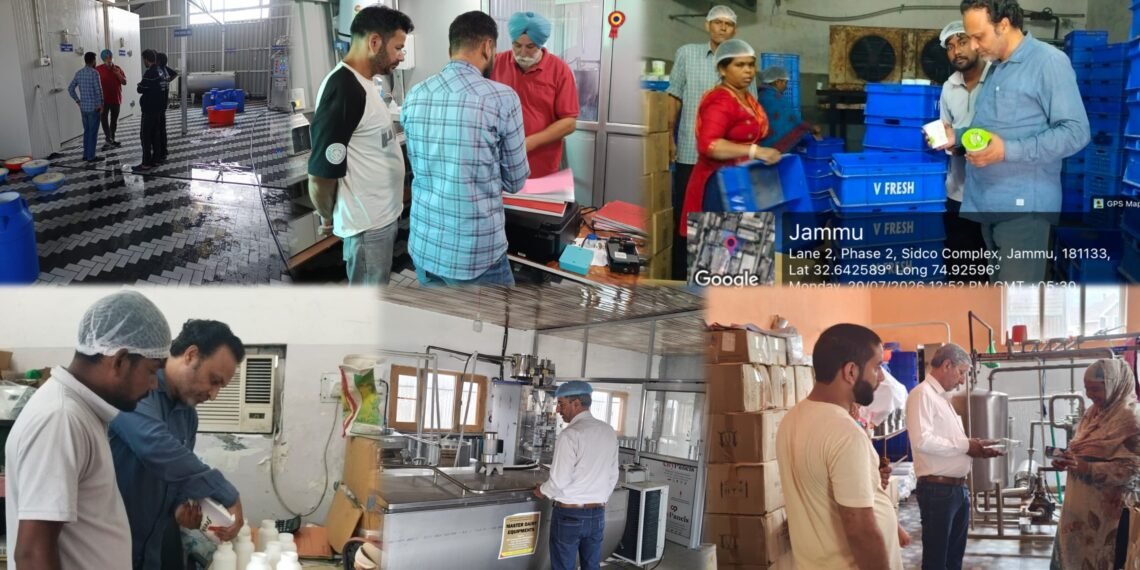 17 Dairy Manufacturing Units Inspected ;34 Samples Collected for Quality Analysis by Food & Drugs Administration, J&K