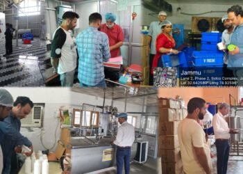 17 Dairy Manufacturing Units Inspected ;34 Samples Collected for Quality Analysis by Food & Drugs Administration, J&K