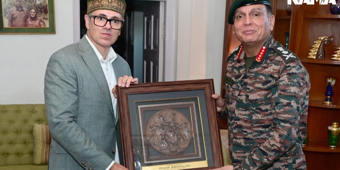 Army Chief Gen Dhiraj Seth Calls On CM Omar Abdullah In Srinagar