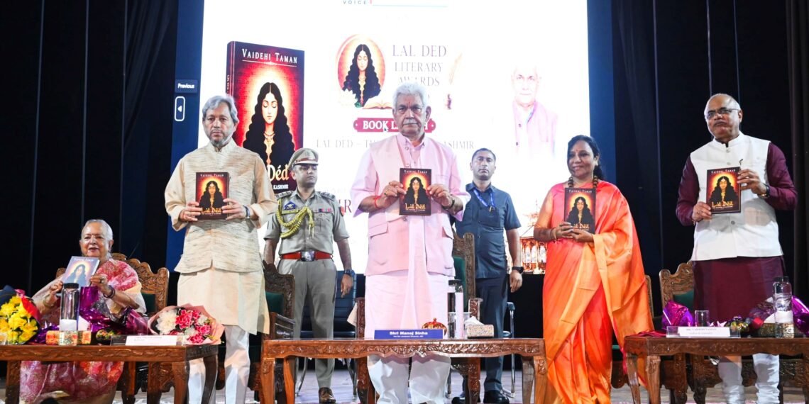 Lieutenant Governor Attends Lal Ded Literary Award Function and Launches Book on Lal Ded by Dr Vaidehi Taman