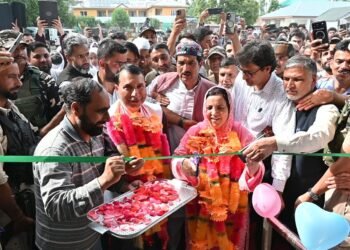 Sakeena Itoo conducts extensive visit of Tangmarg