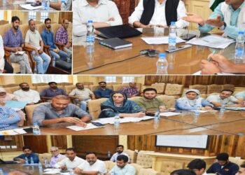 Div Com Kashmir reviews progress of 60 MLD STP Noorbagh