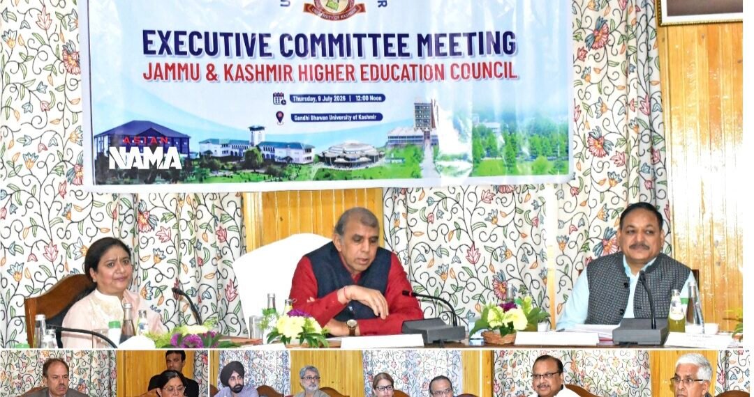 J&K Higher Education Council Executive Committee meets at KU, deliberates on DYD, AI integration, innovation & NEP-2020 roadmap