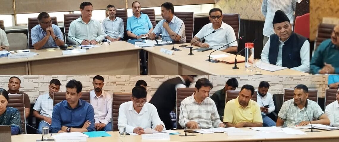Speaker reviews PWD works in Charar-i-Sharief, Stresses timely completion, quality execution