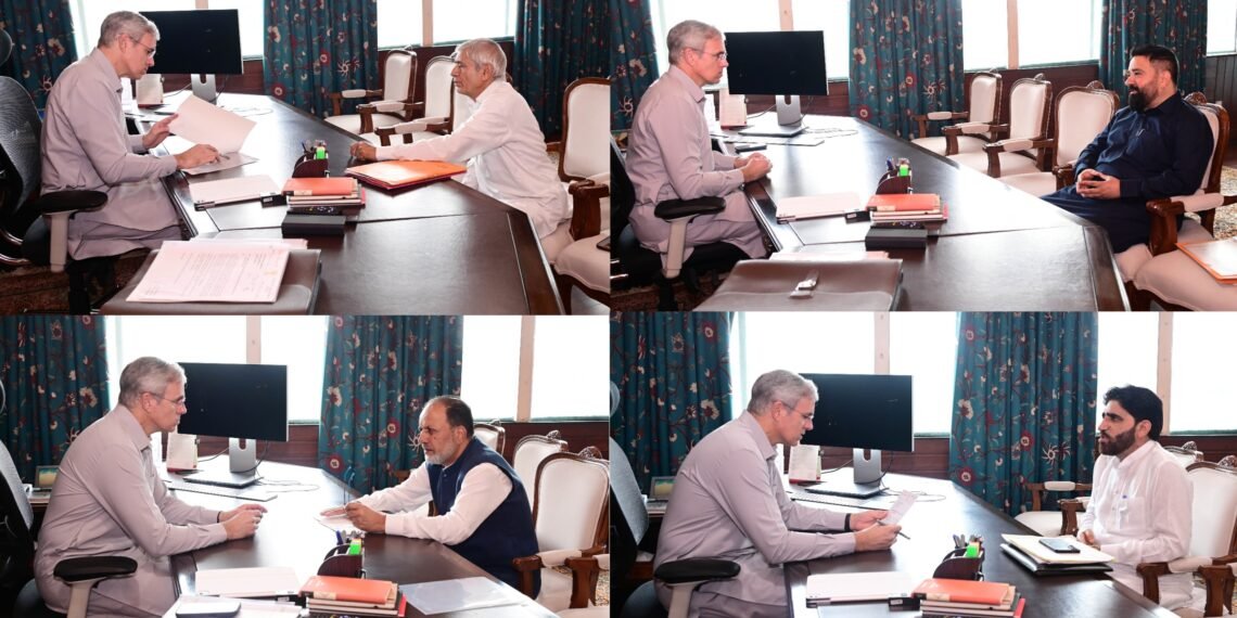 CM Omar Abdullah meets MLAs to discuss developmental and public welfare issues