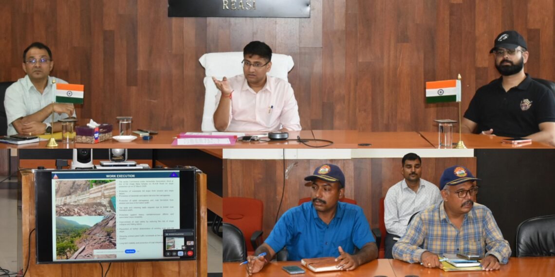 DDC Reasi reviews vulnerable road stretches, calls for timely restoration