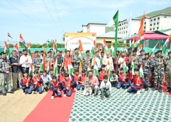 13th Battalion Sashastra Seema Bal, Dignibal Organises Programme under ‘Har Ghar Tiranga Abhiyan’